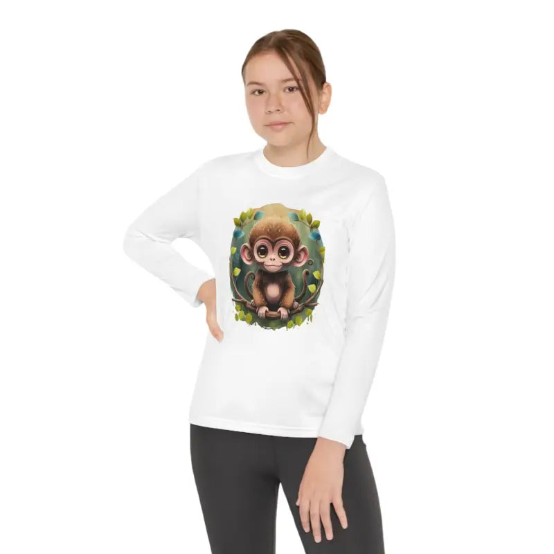 Funky Monkey Youth Long Sleeve Tee for Cool Kids - Clothes