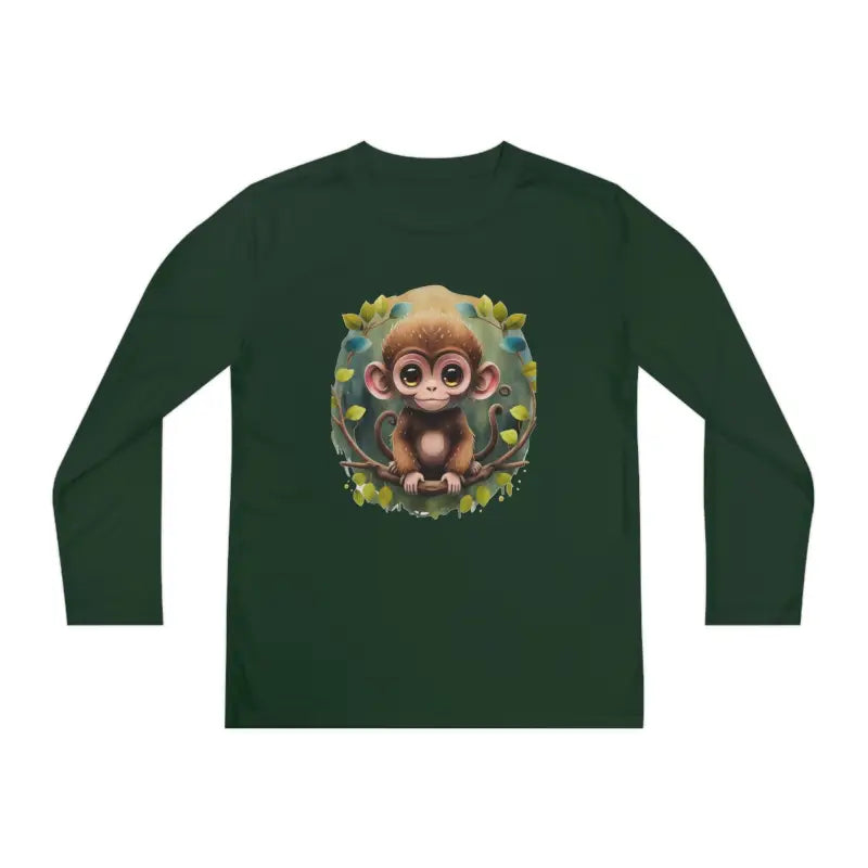 Funky Monkey Youth Long Sleeve Tee for Cool Kids - Clothes