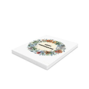 Happy Thanksgiving Greeting Cards with Matching White Envelopes - Dipaliz - & Note