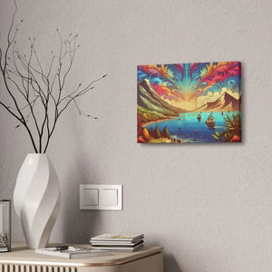 Hand Stretched Canvas Art Ocean Serenity Wall Decor - Dipaliz - Posters Prints & Visual Artwork