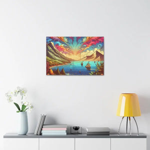 Hand Stretched Canvas Art Ocean Serenity Wall Decor - Dipaliz - Posters Prints & Visual Artwork