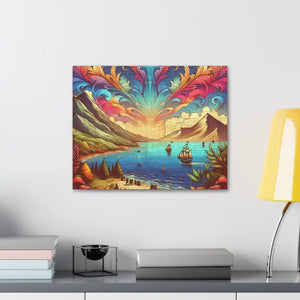 Hand Stretched Canvas Art Ocean Serenity Wall Decor - Dipaliz - Posters Prints & Visual Artwork
