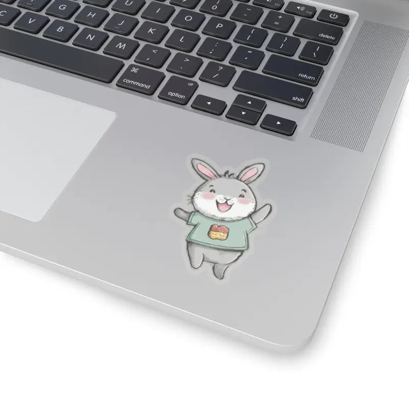 Joyful Bunny Kiss Cut Stickers: your Creative Fun! - 3’’ × / Transparent Paper Products