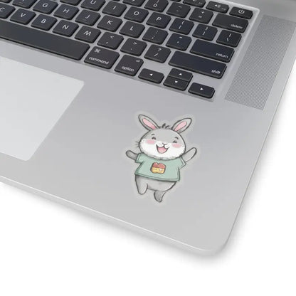 Joyful Bunny Kiss Cut Stickers: your Creative Fun! - 3’’ × / Transparent Paper Products