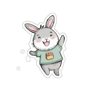 Kiss Cut Stickers - Joyful Bunny Design - Dipaliz - Decorative