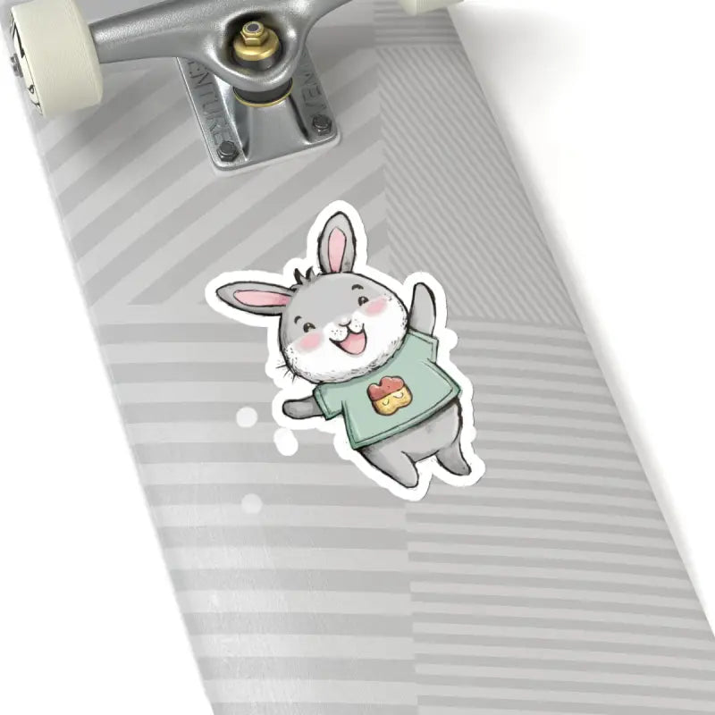 Joyful Bunny Kiss Cut Stickers: your Creative Fun! - 6’’ × / White Paper Products