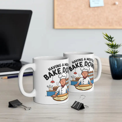 Elevate your Sip with the Vibrant Mental Bake Ceramic Mug