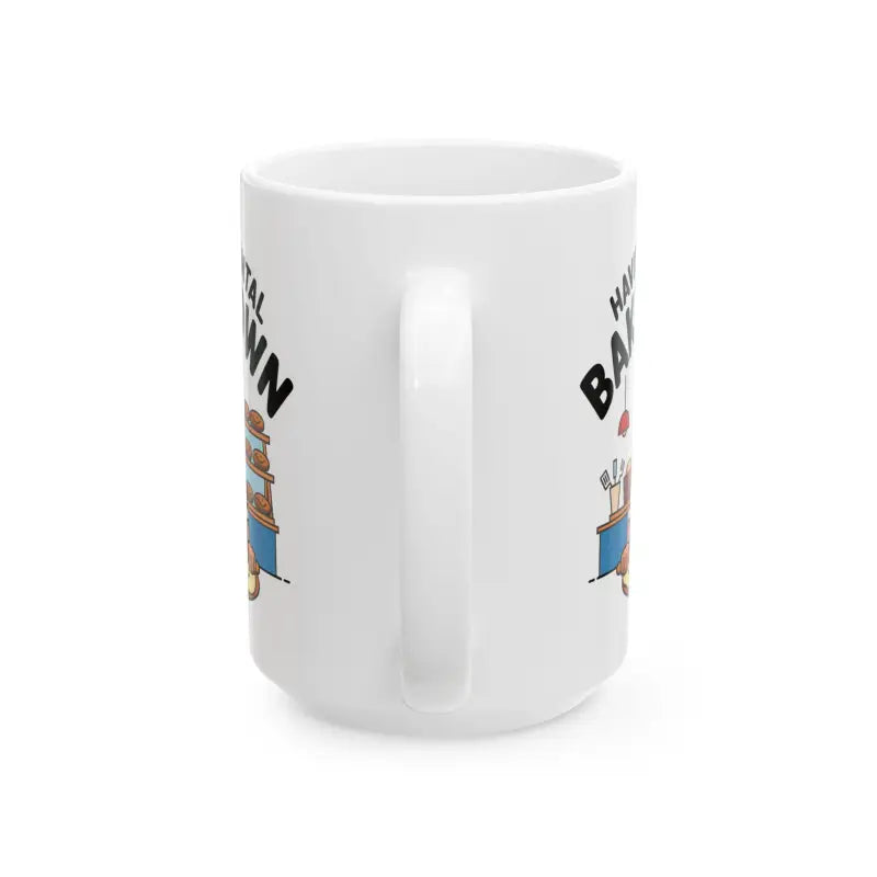 Elevate your Sip with the Vibrant Mental Bake Ceramic Mug