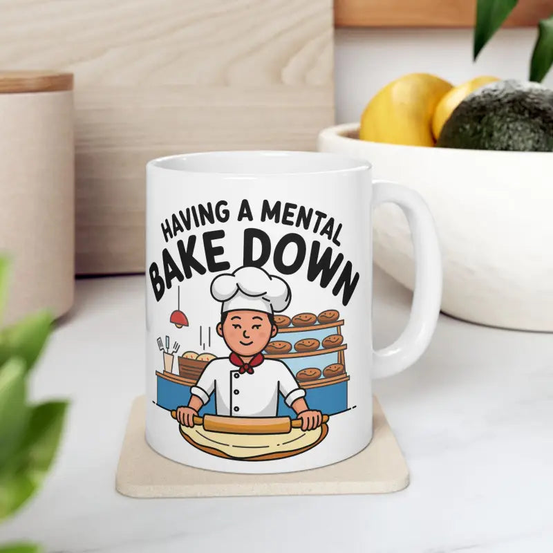 Elevate your Sip with the Vibrant Mental Bake Ceramic Mug