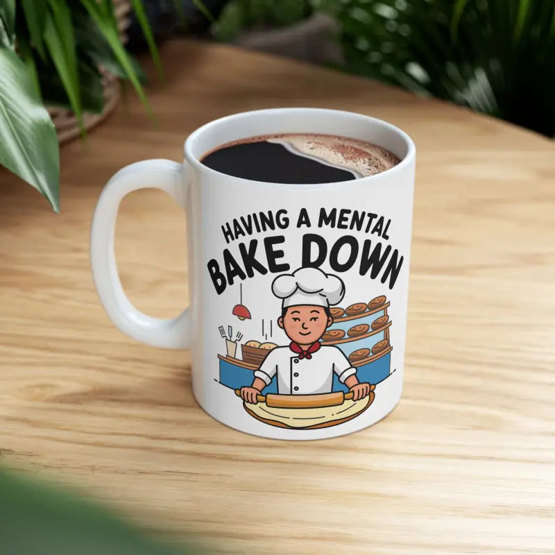 Elevate your Sip with the Vibrant Mental Bake Ceramic Mug