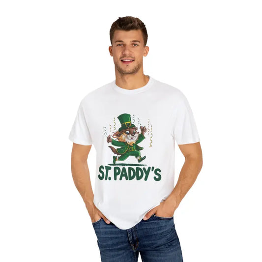 Rock St. Paddy’s Day in an Animal Leprechaun Tee - White / s T-shirt