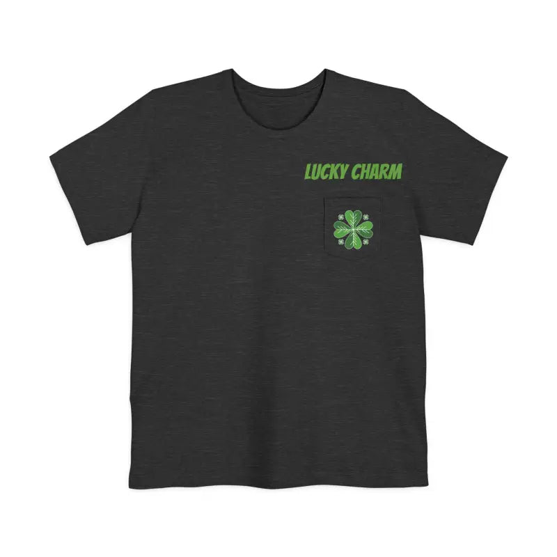 Get Lucky with the Clover Unisex Pocket Tee - Perfect for St. Paddy’s Day - T-shirt