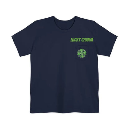 Get Lucky with the Clover Unisex Pocket Tee - Perfect for St. Paddy’s Day - T-shirt