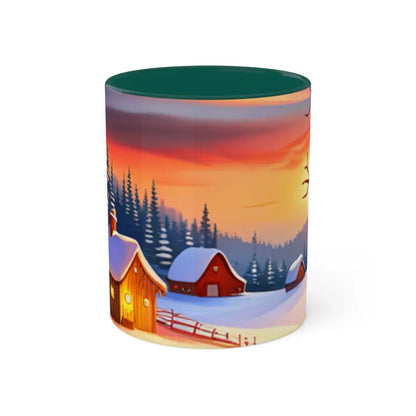 Get Festive with Dipaliz’s Colorful Ceramic Christmas Mugs! - 11oz / Green Mug