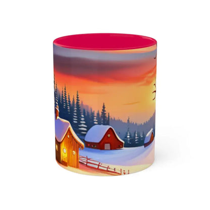 Get Festive with Dipaliz’s Colorful Ceramic Christmas Mugs! - 11oz / Red Mug