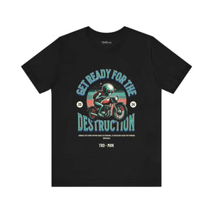 Destruction Unisex Tee - Rock Music Lover Cotton - Dipaliz - T-shirts