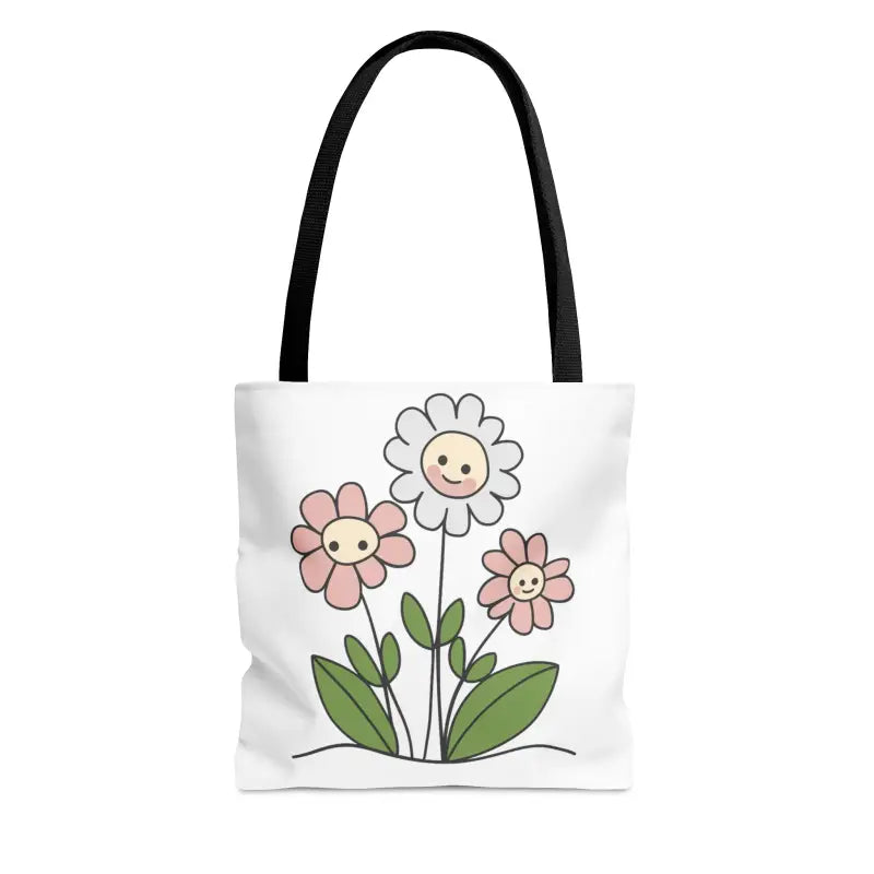 Floral Polyester Tote Bag: Turn Heads with Chic Style - Bags