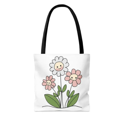 Floral Polyester Tote Bag: Turn Heads with Chic Style - Bags