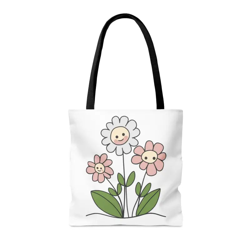 Floral Polyester Tote Bag: Turn Heads with Chic Style - Bags