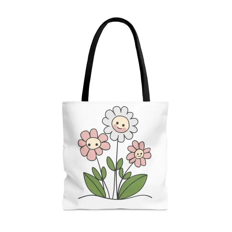 Floral Polyester Tote Bag: Turn Heads with Chic Style - Bags