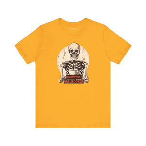 Spooky Skeleton Coffee Tee - Halloween Graphic Shirt - Dipaliz - T-shirts