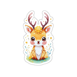 Deer Kiss-cut Stickers - Ultimate White Cute Charm - Dipaliz - 3’’ × / Decorative