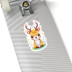 Deer Kiss-cut Stickers - Ultimate White Cute Charm - Dipaliz - Decorative