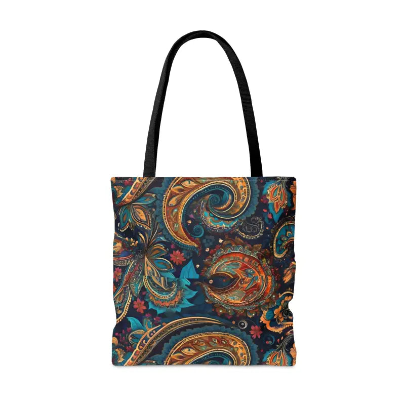 Get Chic with our Paisley Pattern Polyester Tote Bag - Bags