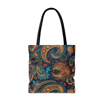 Get Chic with our Paisley Pattern Polyester Tote Bag - Bags