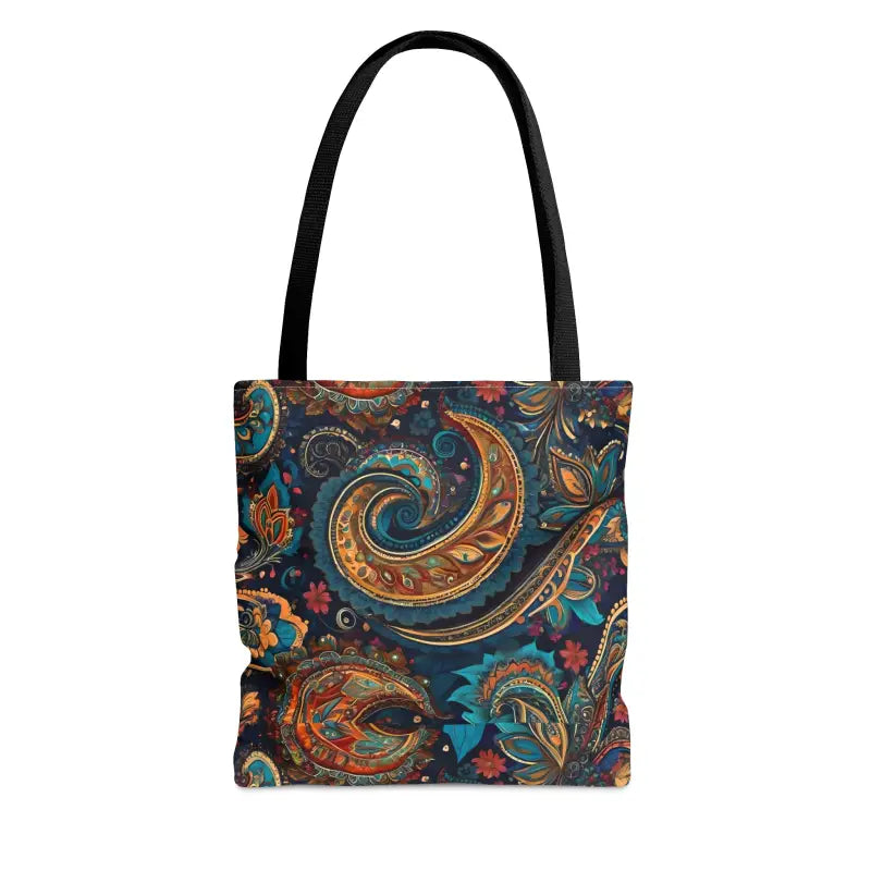 Get Chic with our Paisley Pattern Polyester Tote Bag - Bags