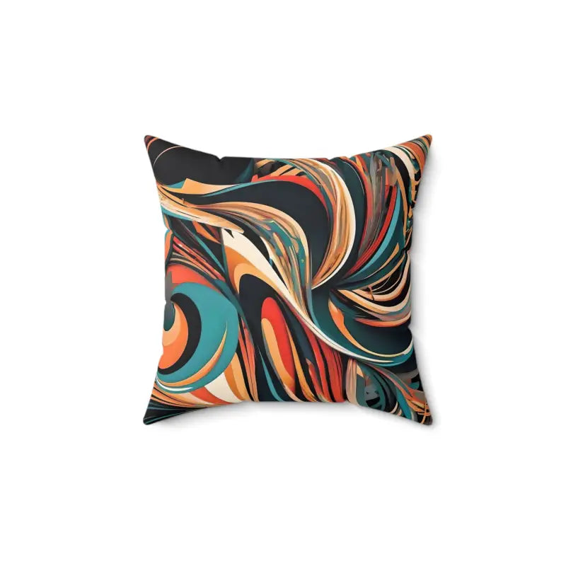 Elevate your Space with the Captivating Wavy Abstract Pattern Pillow - 14’’ × Home Decor