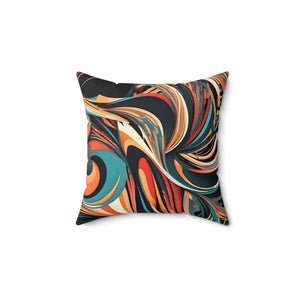 Wavy Abstract Pattern Throw Pillow - Bold Style - Dipaliz - 14’’ × - Pillows