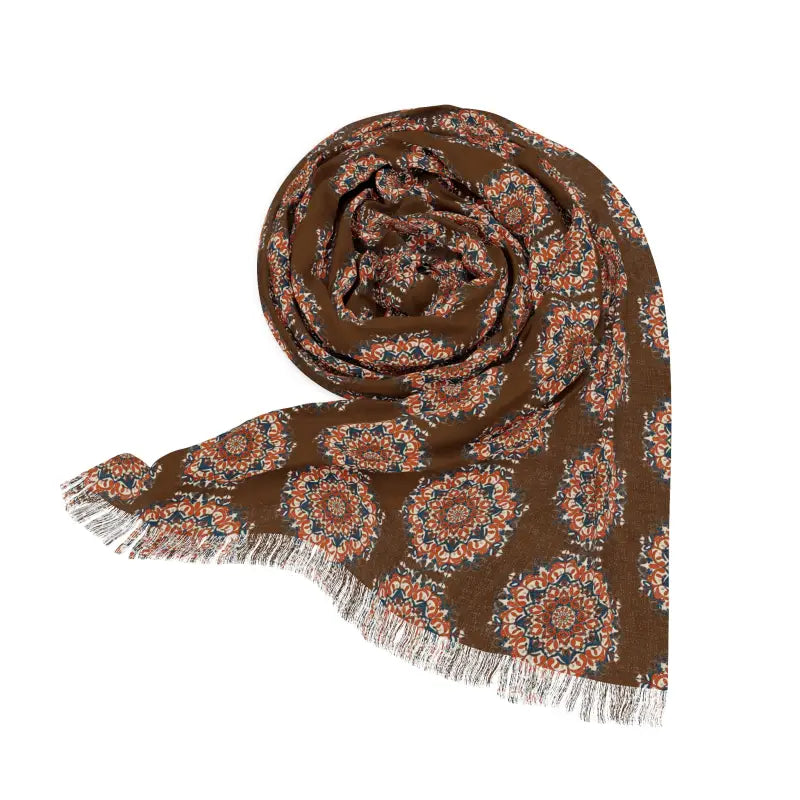 Geometric Print Scarf - Effortless Style | Dipaliz - 27’’ × 73’’ - Scarves & Shawls