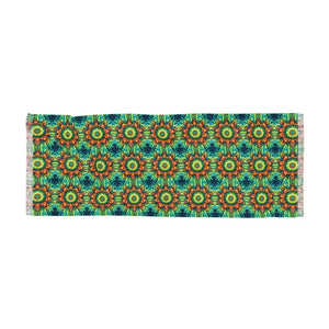 Green Lightweight Scarf - Vibrant Women’s Fashion - Dipaliz - 27’’ × 73’’ - Scarves & Shawls