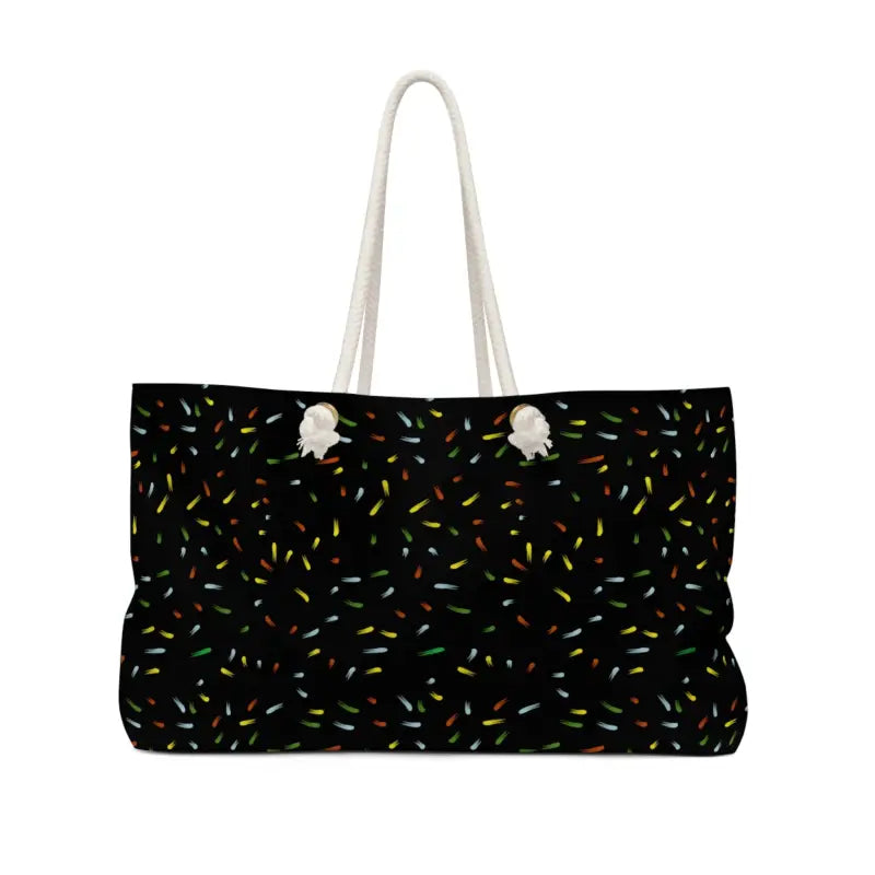 Explore in Style with the Oversized Confetti Weekender Bag - 24’’ × 13’’ Bags