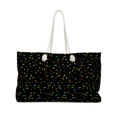 Explore in Style with the Oversized Confetti Weekender Bag - 24’’ × 13’’ Bags