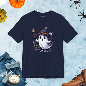 Soft Unisex Ghost Tee - Ribbed Knit Collars - Dipaliz - T-shirts