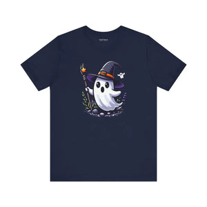 Soft Unisex Ghost Tee - Ribbed Knit Collars - Dipaliz - T-shirts