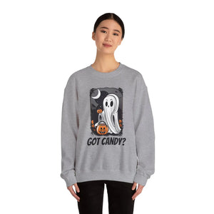 Spooky Candy Ghost Unisex Heavy Sweatshirt Halloween - Dipaliz - Sweatshirts