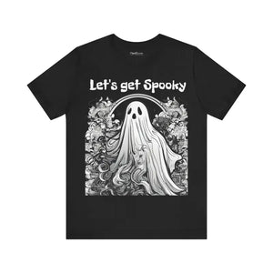 Jersey Short Sleeve Tee - Spooky Ghost Halloween Unisex - Dipaliz - T-shirts
