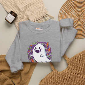 Ghost Mode Activated Sweatshirt, Cute Halloween Crewneck - Sweatshirts