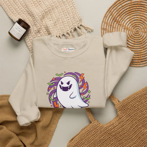 Ghost Mode Activated Sweatshirt, Cute Halloween Crewneck - Sweatshirts