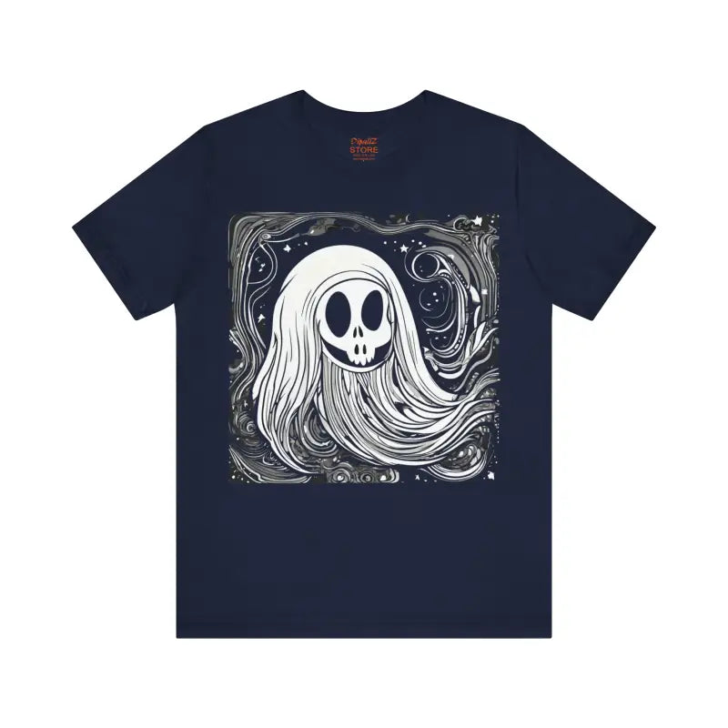 Ghostly Chic: the Spookiest Jersey Short Sleeve Tee! - T-shirt