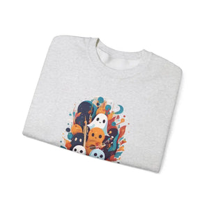 Ghosts Playing Guitar Crewneck Sweatshirt - Ghoulish Grooves - Dipaliz - Sweatshirts