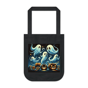 Spooky Vibes Canvas Tote - Eco-friendly Elegance - Dipaliz - Bags