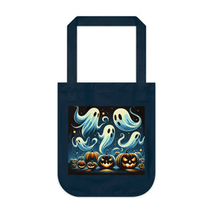 Spooky Vibes Canvas Tote - Eco-friendly Elegance - Dipaliz - Bags