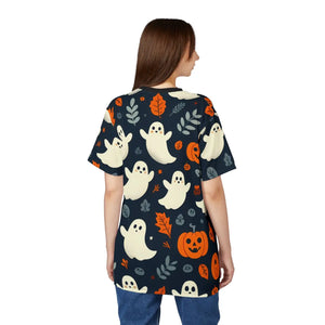 Ghosts and Pumpkins Unisex T-shirt Halloween Spirit - Dipaliz - T-shirts