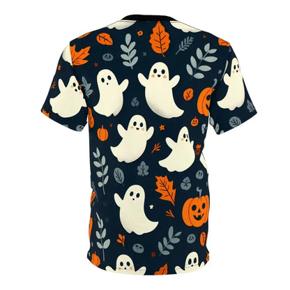 Get Spooky with the Ghosts & Pumpkins Unisex Halloween Tee! - T-shirt