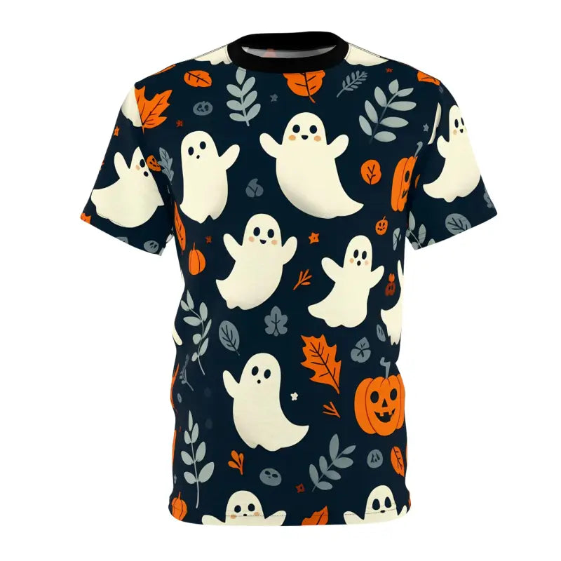 Get Spooky with the Ghosts & Pumpkins Unisex Halloween Tee! - T-shirt