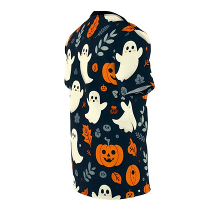 Get Spooky with the Ghosts & Pumpkins Unisex Halloween Tee! - T-shirt